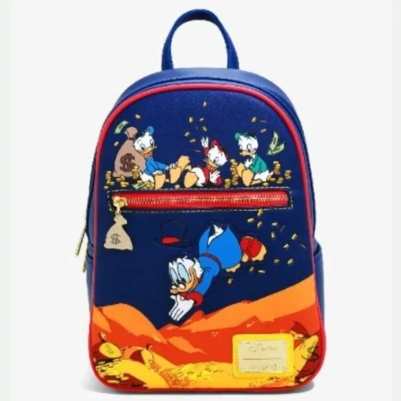 Loungefly‎ Disney Duck Tales Gold Coins Mini Backpack - Picture 1 of 5
